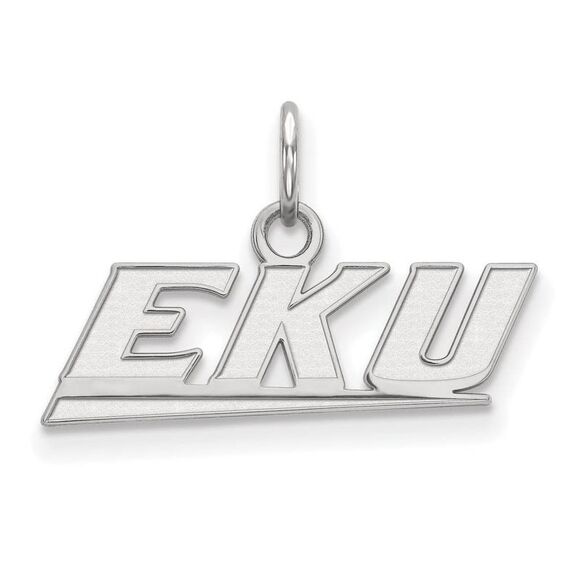 10k White Gold Eastern Kentucky U XS (Tiny) Mascot Charm or Pendant - Picture 1 of 2